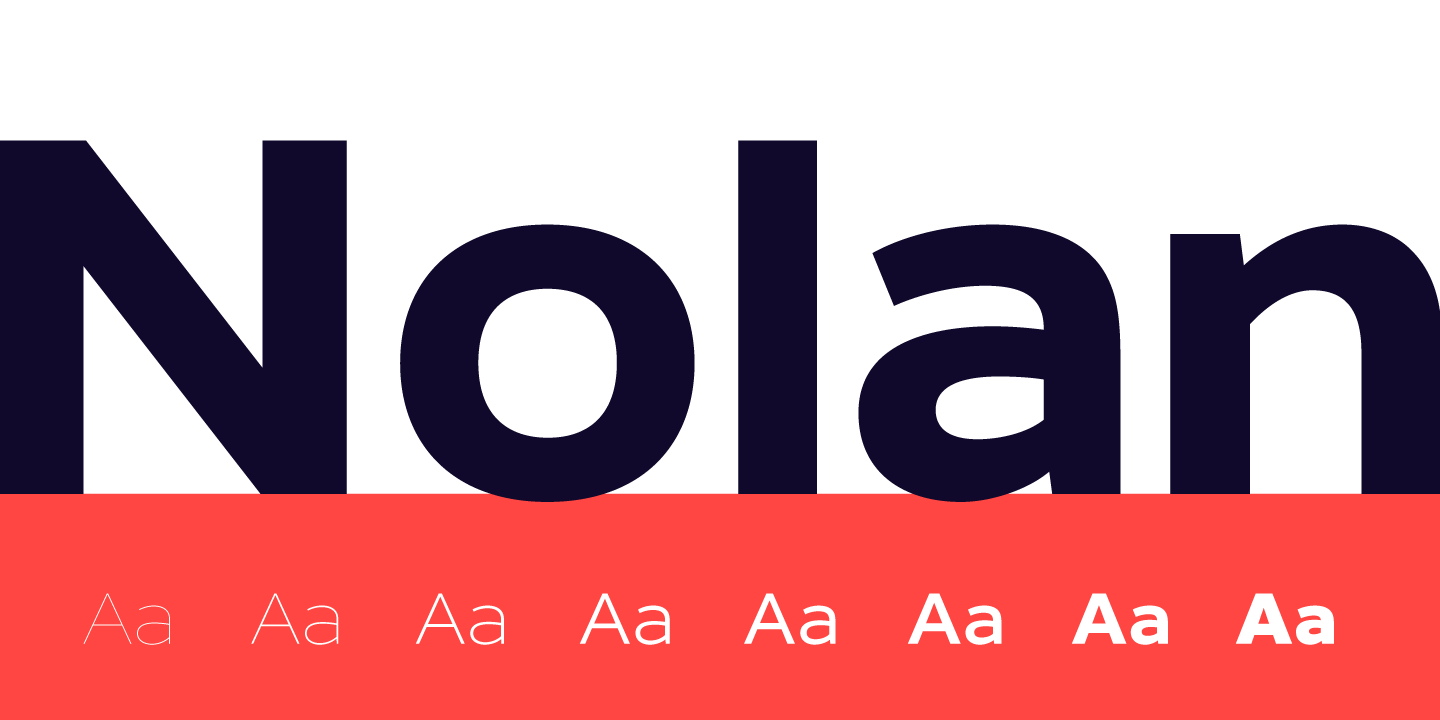 Nolan Font preview